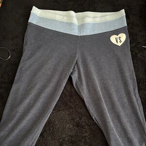 Victoria's Secret  dark blue and Light Blue capri Leggings